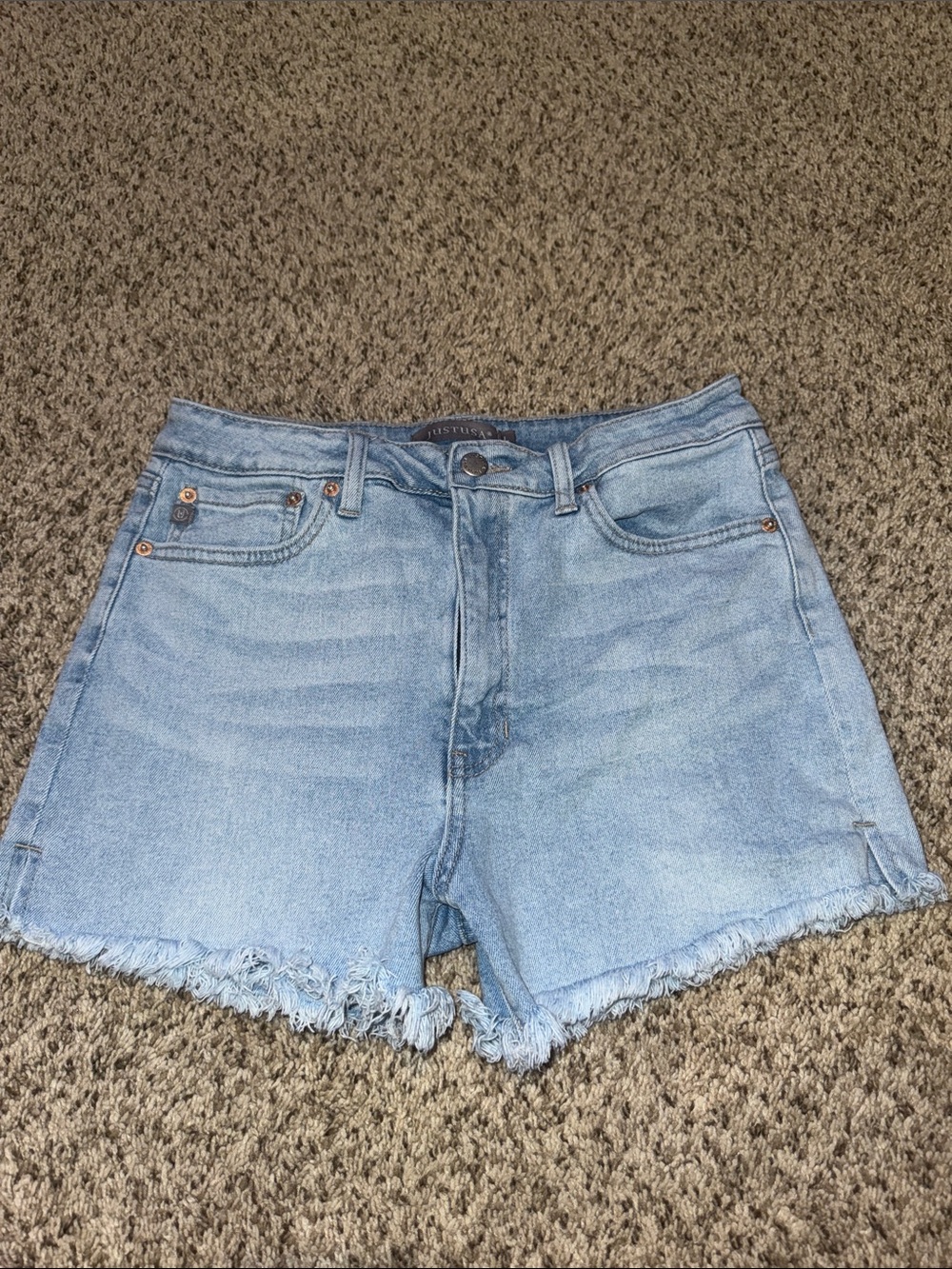 Just USA Light Blue Denim Jean Shorts
